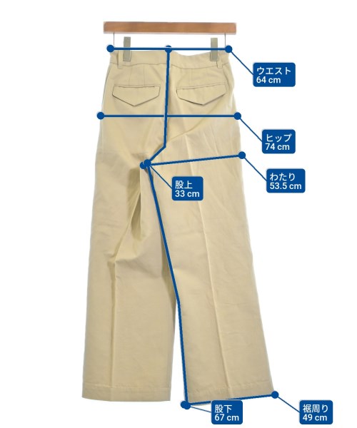 MARGARET HOWELL（マーガレットハウエル）チノパン ベージュ サイズ:1(S位) レディース/2200671790059