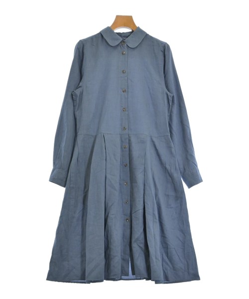 MARGARET HOWELL(マーガレットハウエル)シャツワンピース 青 サイズ:1(S位)/2200675526043