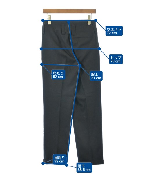 MARGARET HOWELL（マーガレットハウエル）スラックス 黒 サイズ:2(M位) レディース/2200675926058