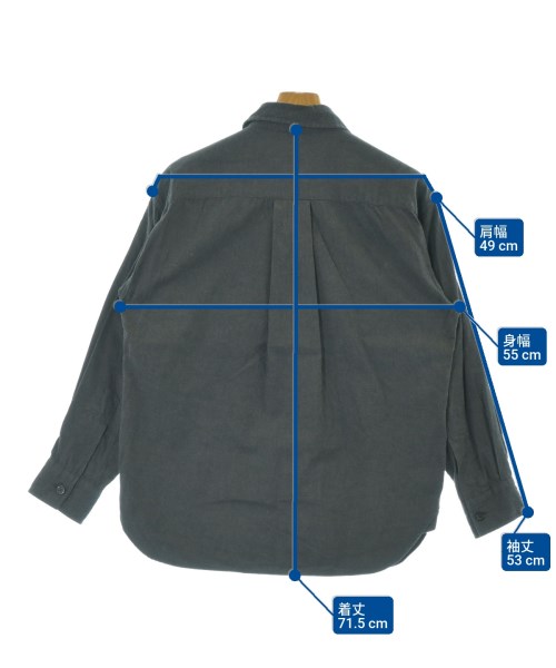 MARGARET HOWELL（マーガレットハウエル）カジュアルシャツ グレー サイズ:S メンズ/2200676893076