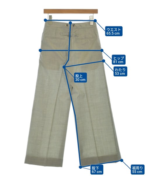 MARGARET HOWELL（マーガレットハウエル）スラックス グレー サイズ:1(S位) レディース/2200680221025