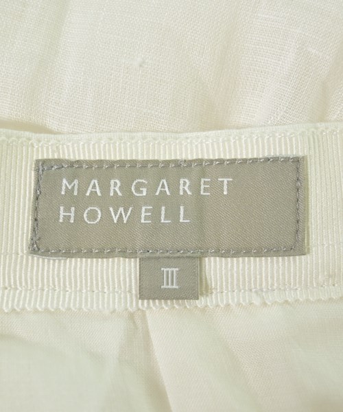 MARGARET HOWELL（マーガレットハウエル）ひざ丈スカート 白 サイズ:3(L位) レディース/2200689482168