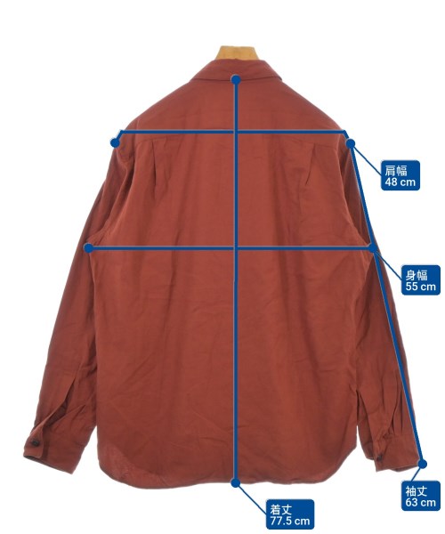 MARGARET HOWELL（マーガレットハウエル）カジュアルシャツ オレンジ サイズ:XL メンズ/2200656460014