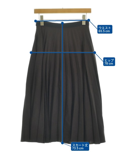 MARGARET HOWELL（マーガレットハウエル）ロング・マキシ丈スカート 茶 サイズ:2(M位) レディース/2200652306033