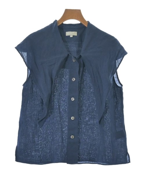MARGARET HOWELL(マーガレットハウエル)ブラウス 紺 サイズ:1(S位)/2200658095276