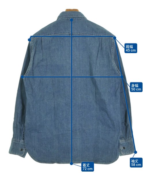 MARGARET HOWELL（マーガレットハウエル）カジュアルシャツ 紺 サイズ:M メンズ/2200628166012