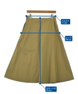 MARGARET HOWELL（マーガレットハウエル）ひざ丈スカート カーキ サイズ:2(M位) レディース/2200648265337