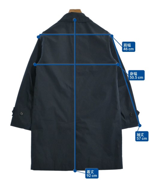 MARGARET HOWELL（マーガレットハウエル）ステンカラーコート 紺 サイズ:S レディース/2200617726029