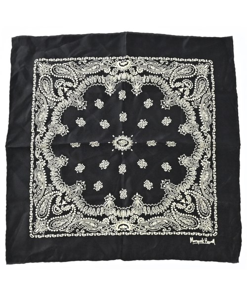 MARGARET HOWELL(マーガレットハウエル)バンダナ・スカーフ 黒 サイズ:-/2200644628235