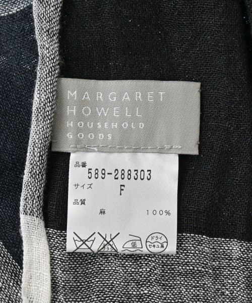 MARGARET HOWELL（マーガレットハウエル）ストール 黒 サイズ:F レディース/2200644628273