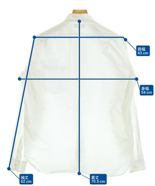 MARGARET HOWELL（マーガレットハウエル）カジュアルシャツ 白 サイズ:L メンズ/2200652750140