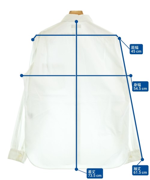 MARGARET HOWELL（マーガレットハウエル）カジュアルシャツ 白 サイズ:L メンズ/2200652750157