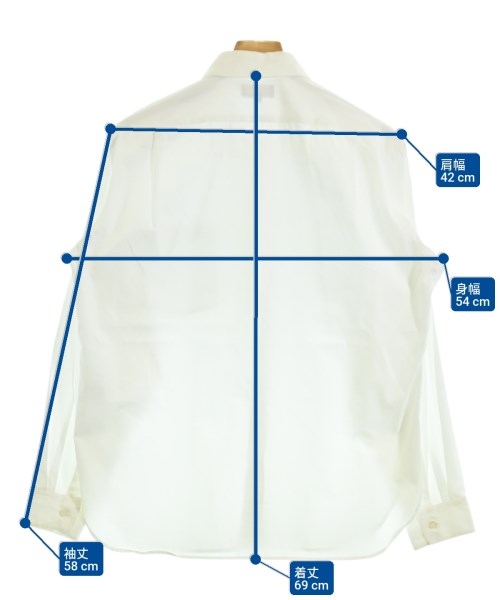 MARGARET HOWELL（マーガレットハウエル）カジュアルシャツ 白 サイズ:M メンズ/2200652750171