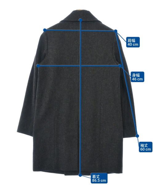 MARGARET HOWELL（マーガレットハウエル）ピーコート グレー サイズ:2(M位) レディース/2200653129013