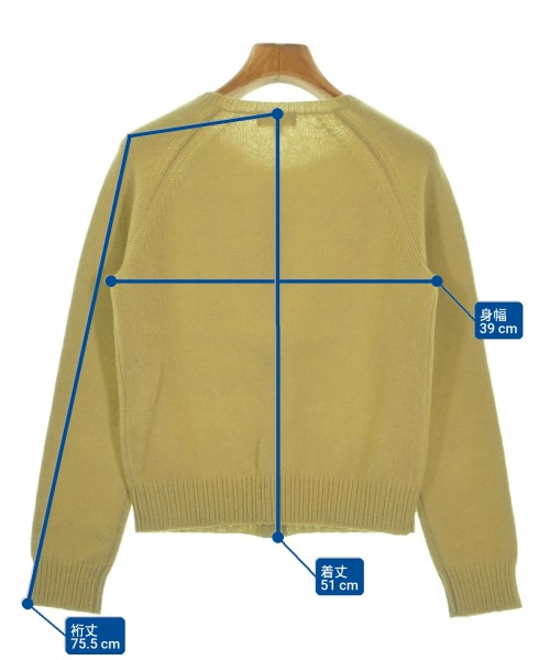 MARGARET HOWELL（マーガレットハウエル）カーディガン 黄 サイズ:2(M位) レディース/2200649263011