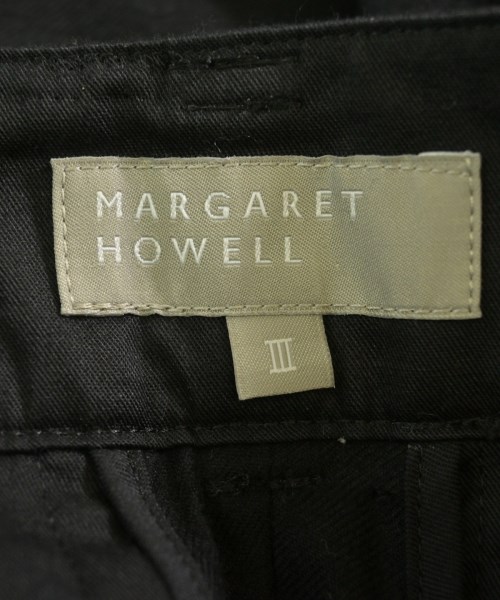 MARGARET HOWELL（マーガレットハウエル）スラックス 黒 サイズ:3(L位) レディース/2200690997033