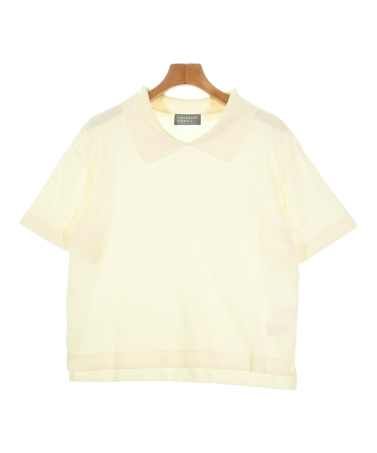 美品　マーガレットハウエル　ポロシャツ　Ⅱ MARGARET HOWELL（マーガレットハウエル）ポロシャツ 白 サイズ:2(M位