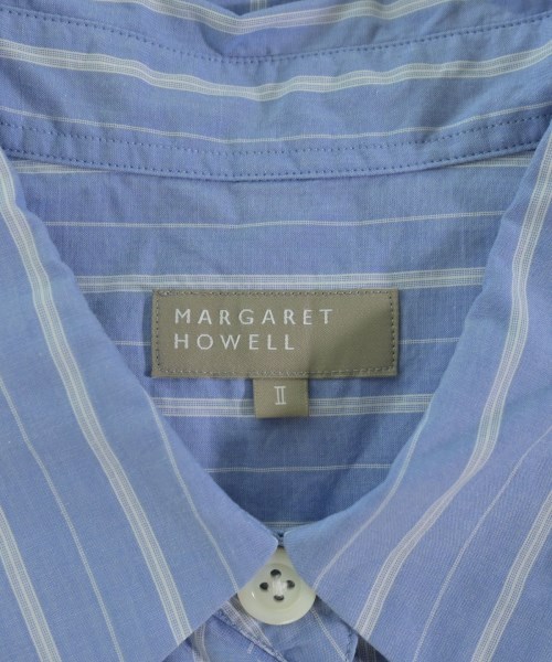 MARGARET HOWELL（マーガレットハウエル）カジュアルシャツ 青 サイズ:2(M位) レディース/2200706784022