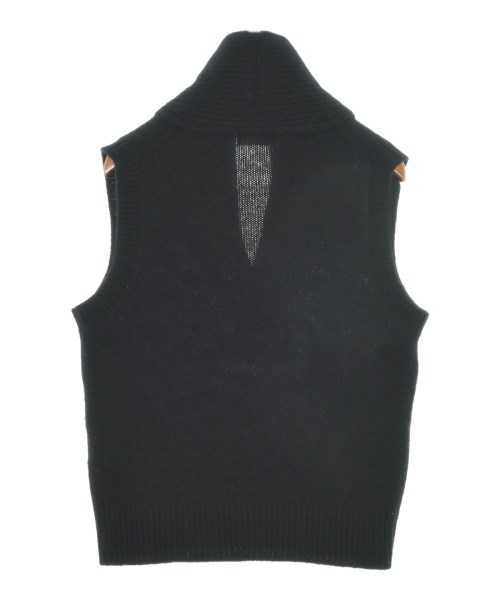 MARGARET HOWELL（マーガレットハウエル）ベスト 黒 サイズ:2(M位) レディース/2200656165056