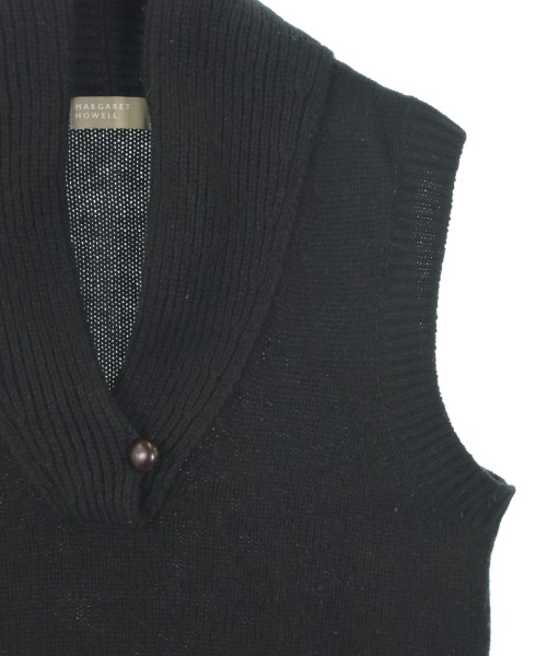 MARGARET HOWELL（マーガレットハウエル）ベスト 黒 サイズ:2(M位) レディース/2200656165056