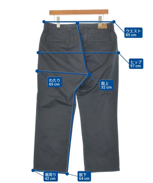 MARGARET HOWELL（マーガレットハウエル）チノパン 黒 サイズ:33(L位) メンズ/2200657802028