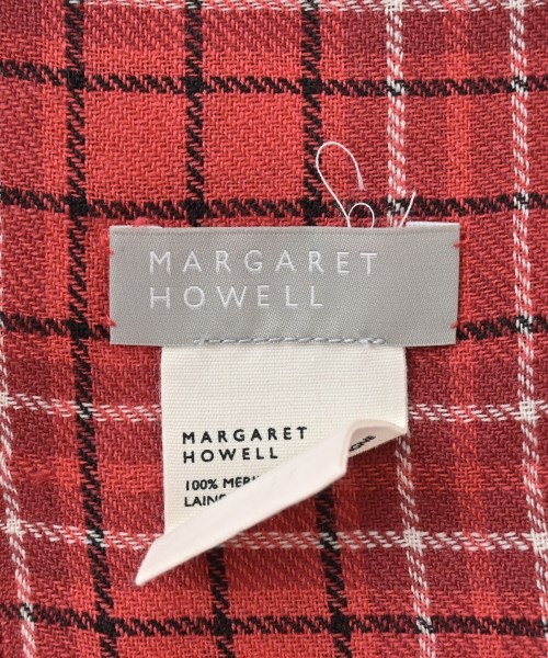MARGARET HOWELL（マーガレットハウエル）マフラー 赤 サイズ:- メンズ/2200657802134