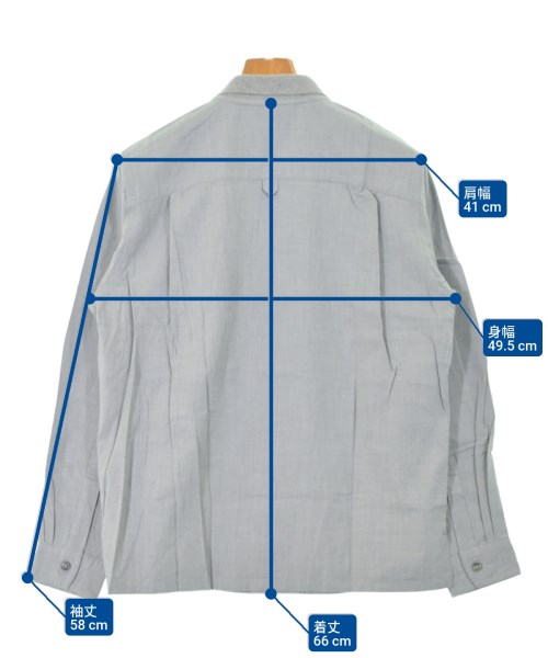 MARGARET HOWELL（マーガレットハウエル）カジュアルシャツ グレー サイズ:M メンズ/2200660891057