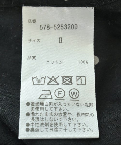 MARGARET HOWELL（マーガレットハウエル）カジュアルシャツ 黒 サイズ:2(M位) レディース/2200664977047