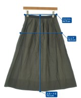 MARGARET HOWELL（マーガレットハウエル）ロング・マキシ丈スカート カーキ サイズ:1(S位) レディース/2200661010082