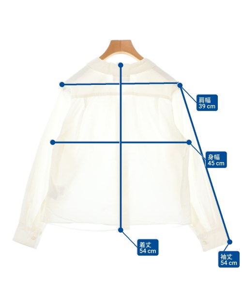 MARGARET HOWELL（マーガレットハウエル）カジュアルシャツ 白 サイズ:1(S位) レディース/2200660768021