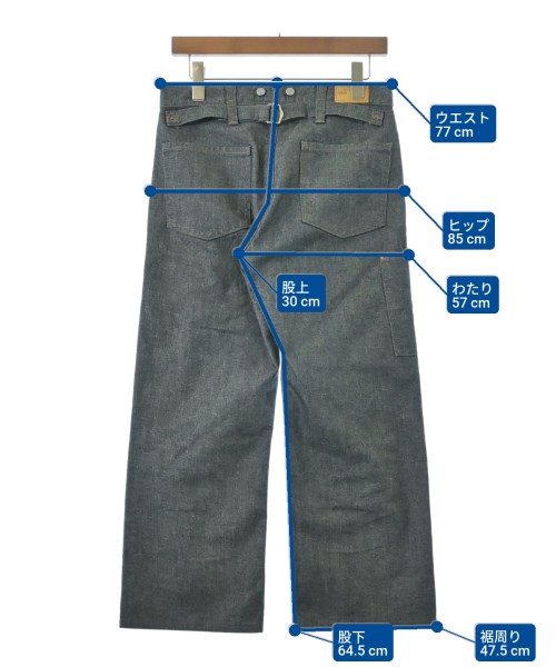 MARGARET HOWELL（マーガレットハウエル）デニムパンツ 紺 サイズ:27(M位) レディース/2200663287048