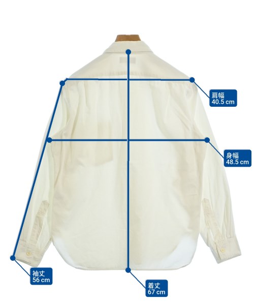 MARGARET HOWELL（マーガレットハウエル）カジュアルシャツ 白 サイズ:S メンズ/2200668691079