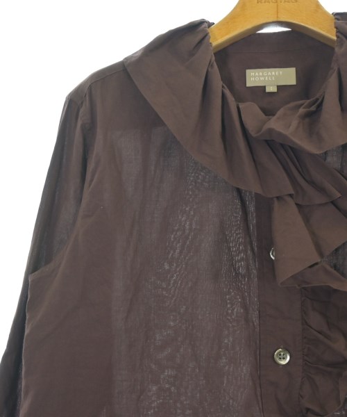 MARGARET HOWELL（マーガレットハウエル）カジュアルシャツ 茶 サイズ:1(S位) レディース/2200669597073