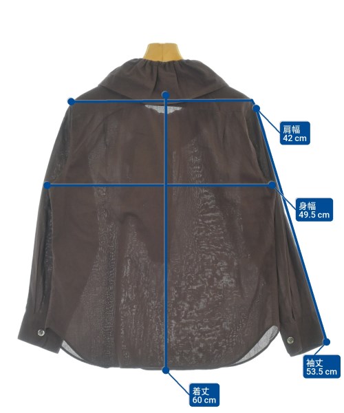 MARGARET HOWELL（マーガレットハウエル）カジュアルシャツ 茶 サイズ:1(S位) レディース/2200669597073