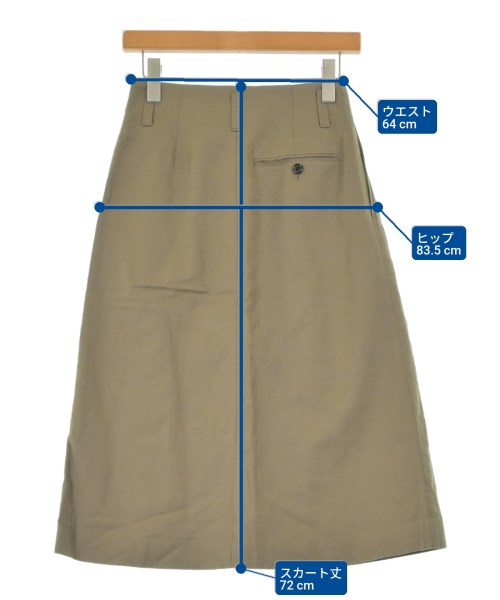 MARGARET HOWELL（マーガレットハウエル）ロング・マキシ丈スカート カーキ サイズ:0(XS位) レディース/2200670445028