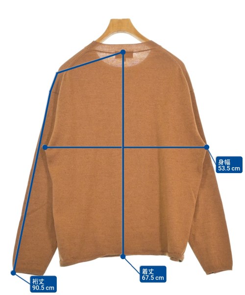 MARGARET HOWELL（マーガレットハウエル）ニット・セーター 茶 サイズ:L メンズ/2200670474035