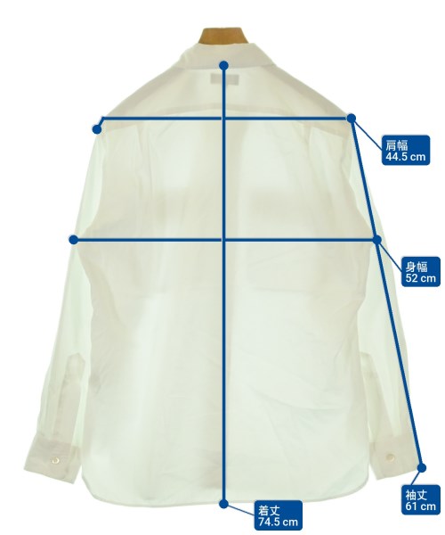 MARGARET HOWELL（マーガレットハウエル）カジュアルシャツ 白 サイズ:L メンズ/2200671977061