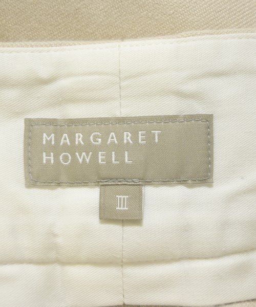 MARGARET HOWELL（マーガレットハウエル）クロップドパンツ ベージュ サイズ:3(L位) レディース/2200721350417