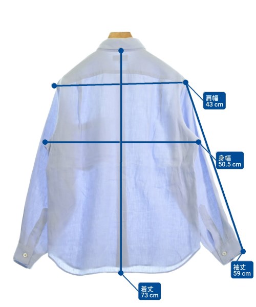 MARGARET HOWELL（マーガレットハウエル）カジュアルシャツ 青 サイズ:M メンズ/2200728183025