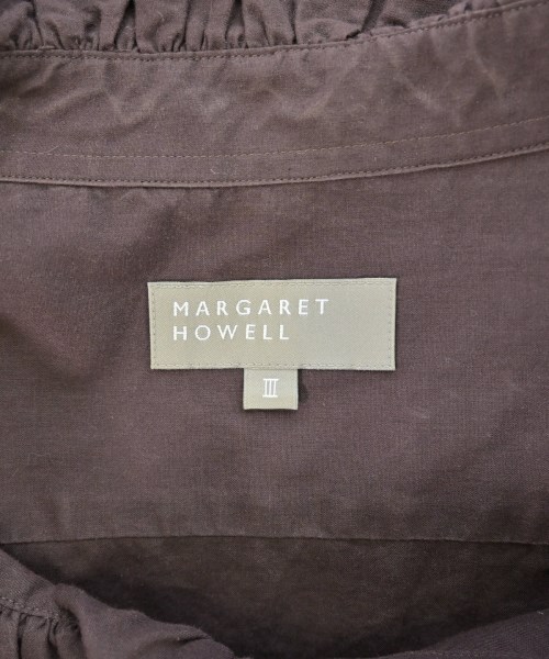 MARGARET HOWELL（マーガレットハウエル）ブラウス 茶 サイズ:3(L位) レディース/2200684990590