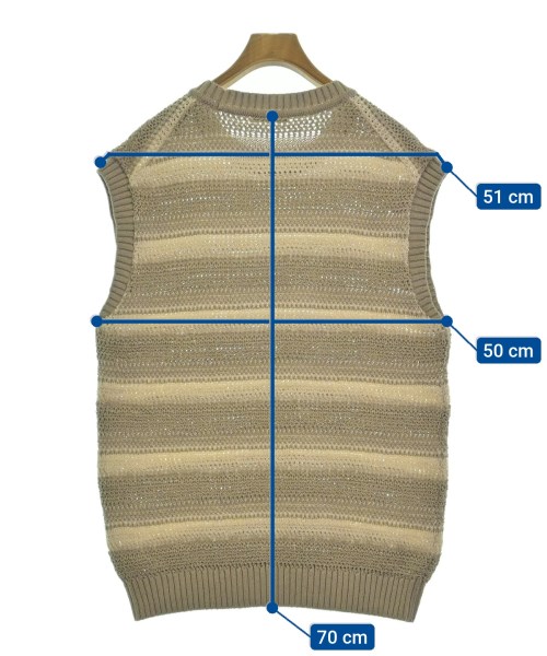 UNITED ARROWS（ユナイテッドアローズ）ベスト ベージュ サイズ:M メンズ/2200519098026