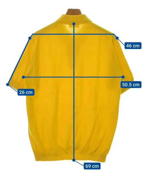 UNITED ARROWS（ユナイテッドアローズ）ポロシャツ 黄 サイズ:XL メンズ/2200499259059