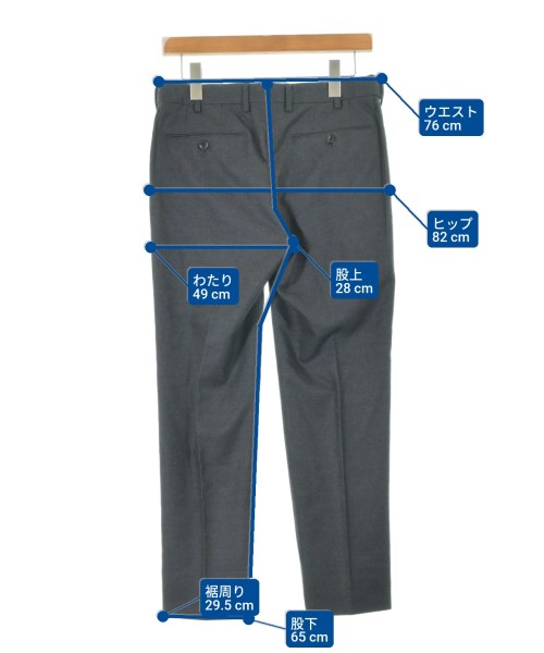 UNITED ARROWS（ユナイテッドアローズ）スラックス 黒 サイズ:44(S位) メンズ/2200636478015