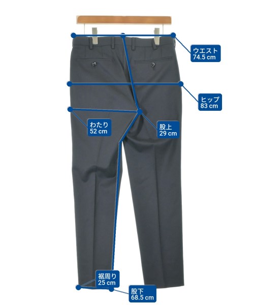 UNITED ARROWS（ユナイテッドアローズ）スラックス 黒 サイズ:44(S位) メンズ/2200636478022