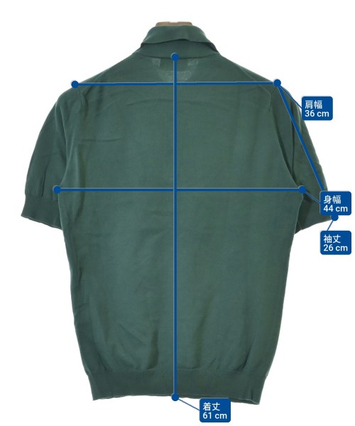 UNITED ARROWS（ユナイテッドアローズ）ポロシャツ 緑 サイズ:XS メンズ/2200636550063