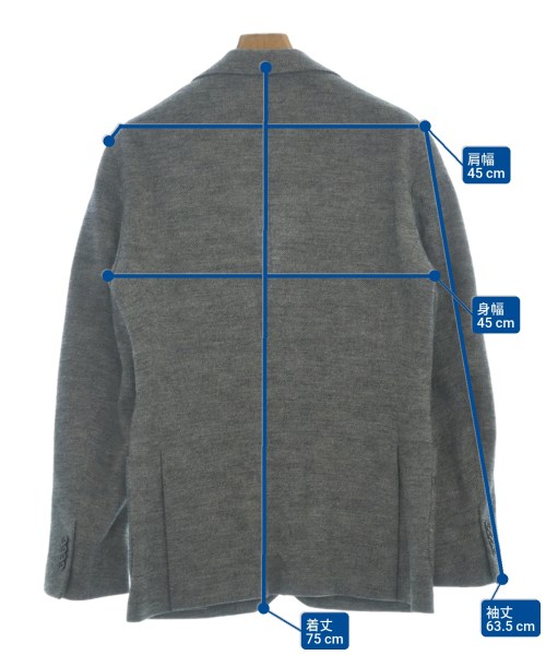 UNITED ARROWS（ユナイテッドアローズ）テーラードジャケット グレー サイズ:50(XL位) メンズ/2200642206046