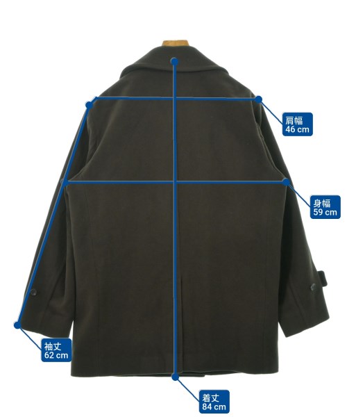UNITED ARROWS（ユナイテッドアローズ）ピーコート 茶 サイズ:M メンズ/2200631366010
