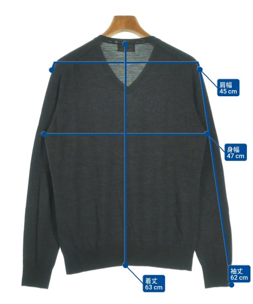 UNITED ARROWS（ユナイテッドアローズ）ニット・セーター グレー サイズ:L メンズ/2200643389083