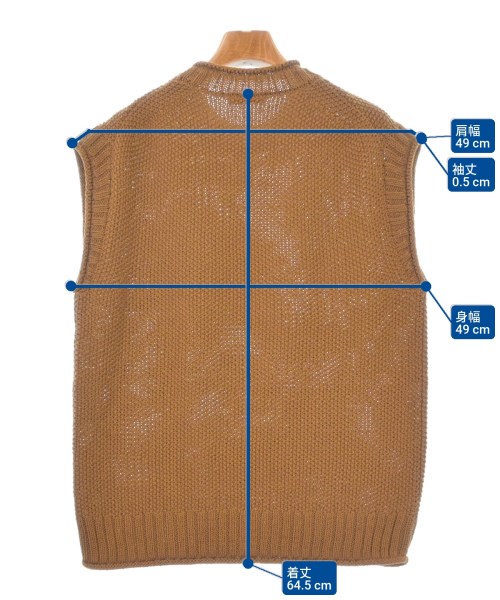 UNITED ARROWS（ユナイテッドアローズ）ベスト 茶 サイズ:M メンズ/2200610750137