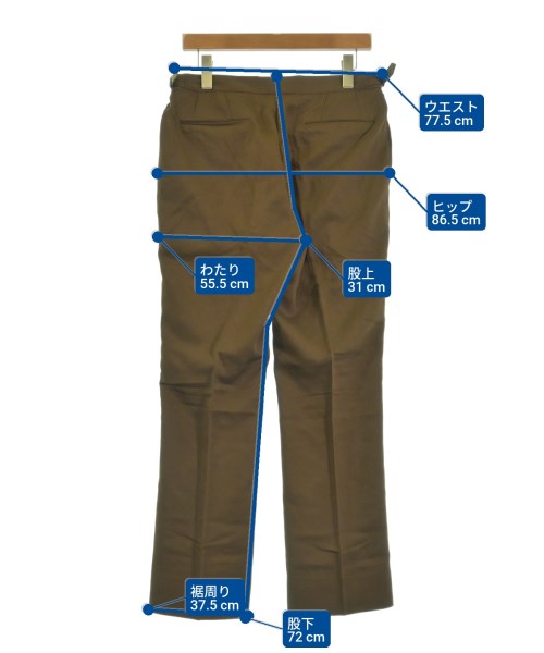 UNITED ARROWS（ユナイテッドアローズ）スラックス 茶 サイズ:L メンズ/2200612188334